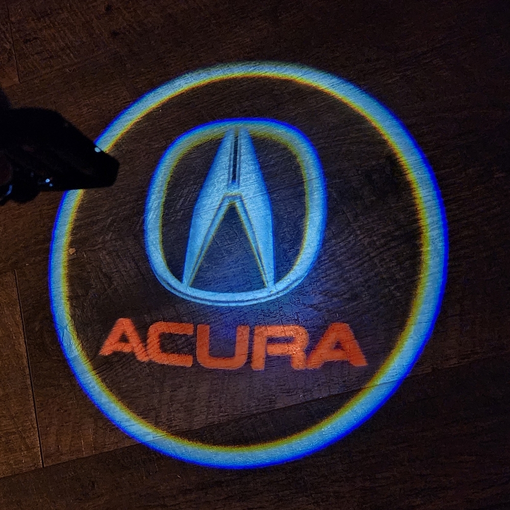 2 Acura wireless car door projector lights no tools needed.  Wired avail…